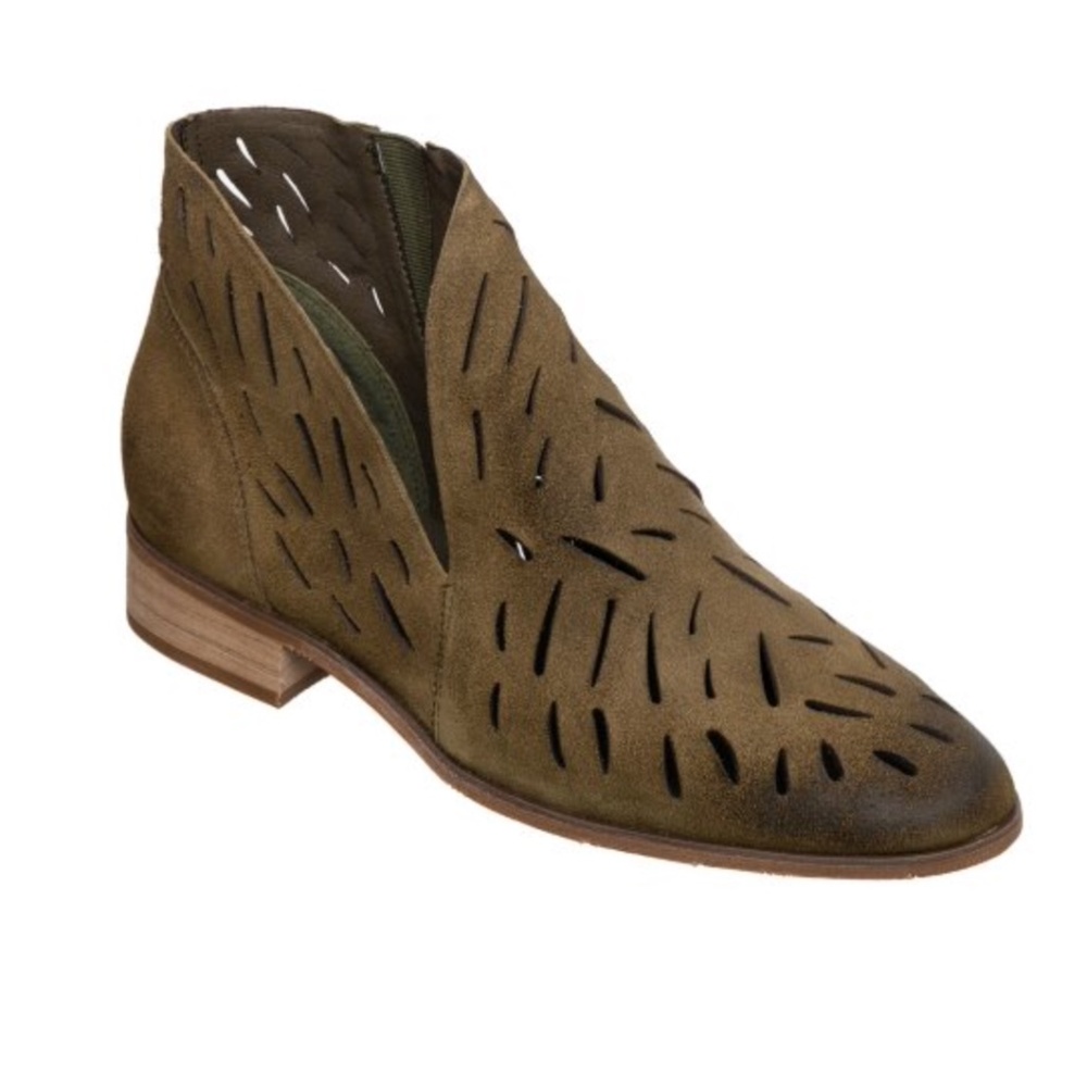 Antelope Olive Calypso Leather Bootie Size EU 37